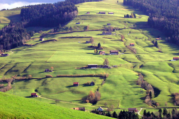 Die Landschaft im Mittleren Toggenburg bildet ein vielfältiges Mosaik an Lebensräumen.